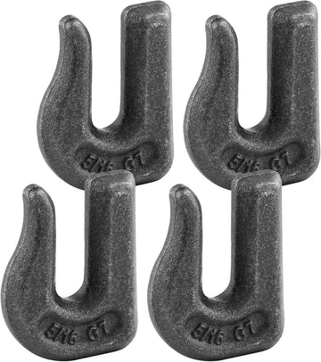 5/16'' Grade 70 Weld-On Grab Hook - Heavy-Duty Chain Hook for Flatbed Trailers, Tractors & Equipment